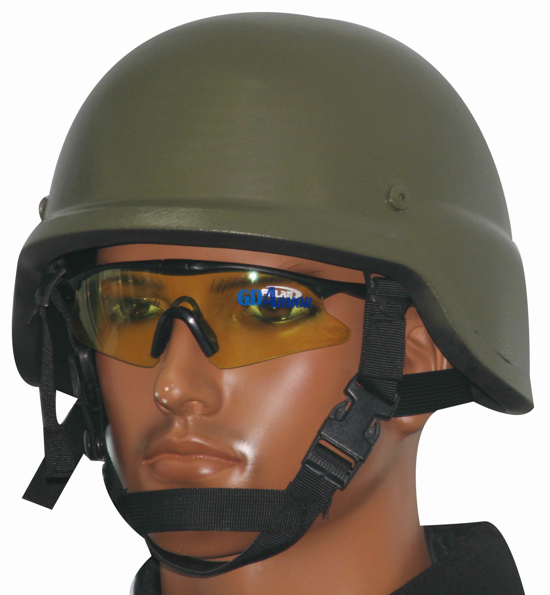 Bulletproof Helmet made from Aramid / PE Fabric with PASGT style