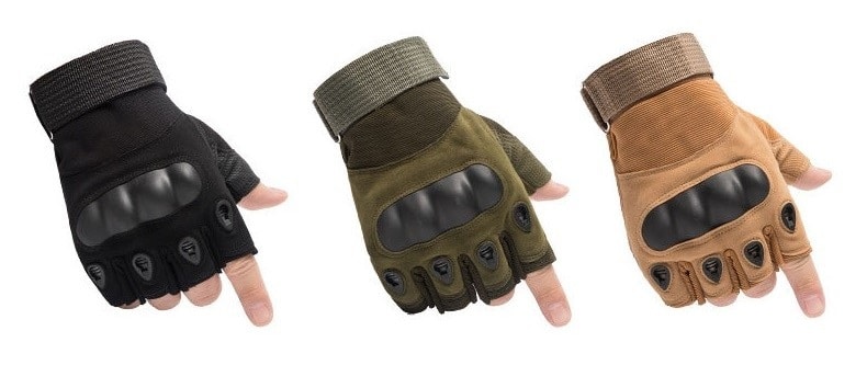 fingerless anti impact tpr glove